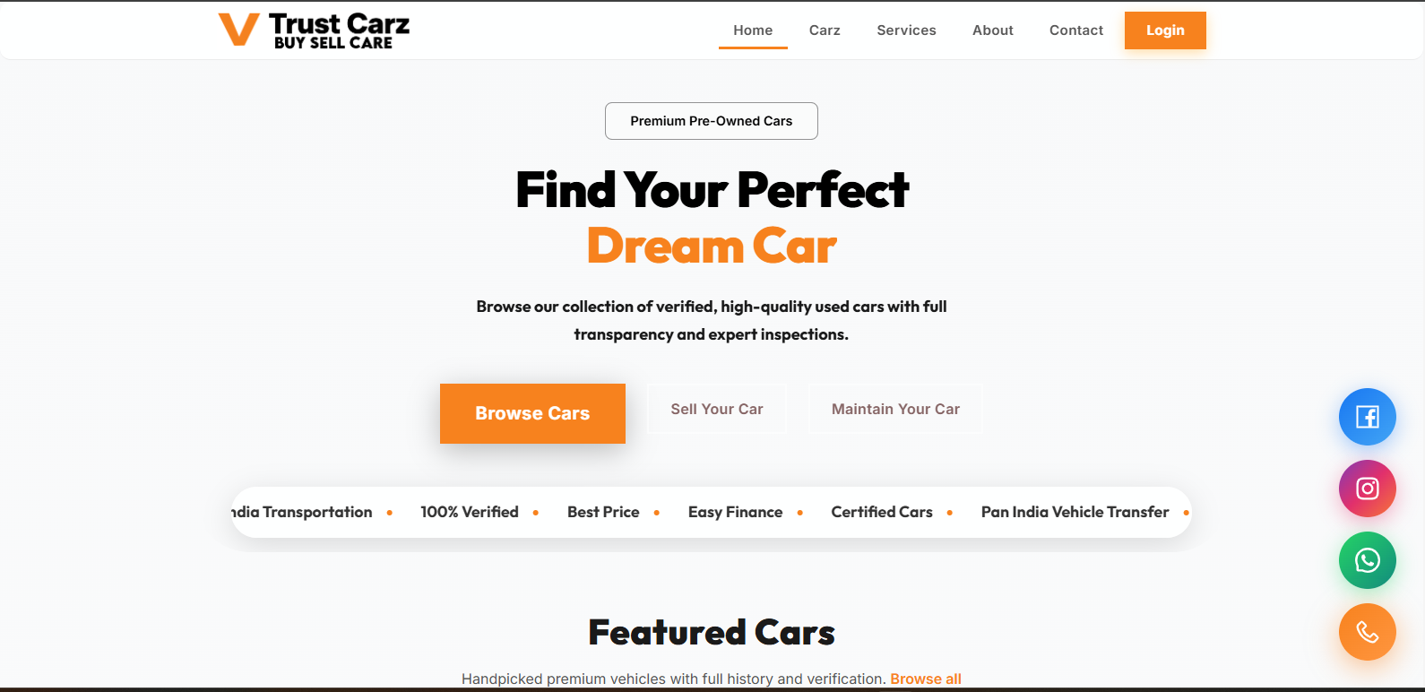 VTrustCarz project preview
